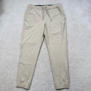 NWOT Birddogs Boom Lined Joggers Men's XXL Beige Performance Stretch Large